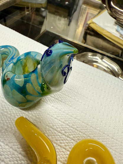 Ripkitty 5” COBRA Tobacco Dry Herb Hand Pipe Borosilicate Glass - Colors May Vary