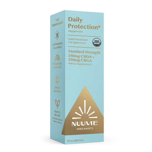 Organic CBGA+CBDA Daily Protection* Drops 250mg+250mg Peppermint - Full Spectrum