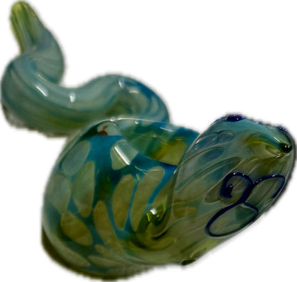 Ripkitty 5” COBRA Tobacco Dry Herb Hand Pipe Borosilicate Glass - Colors May Vary