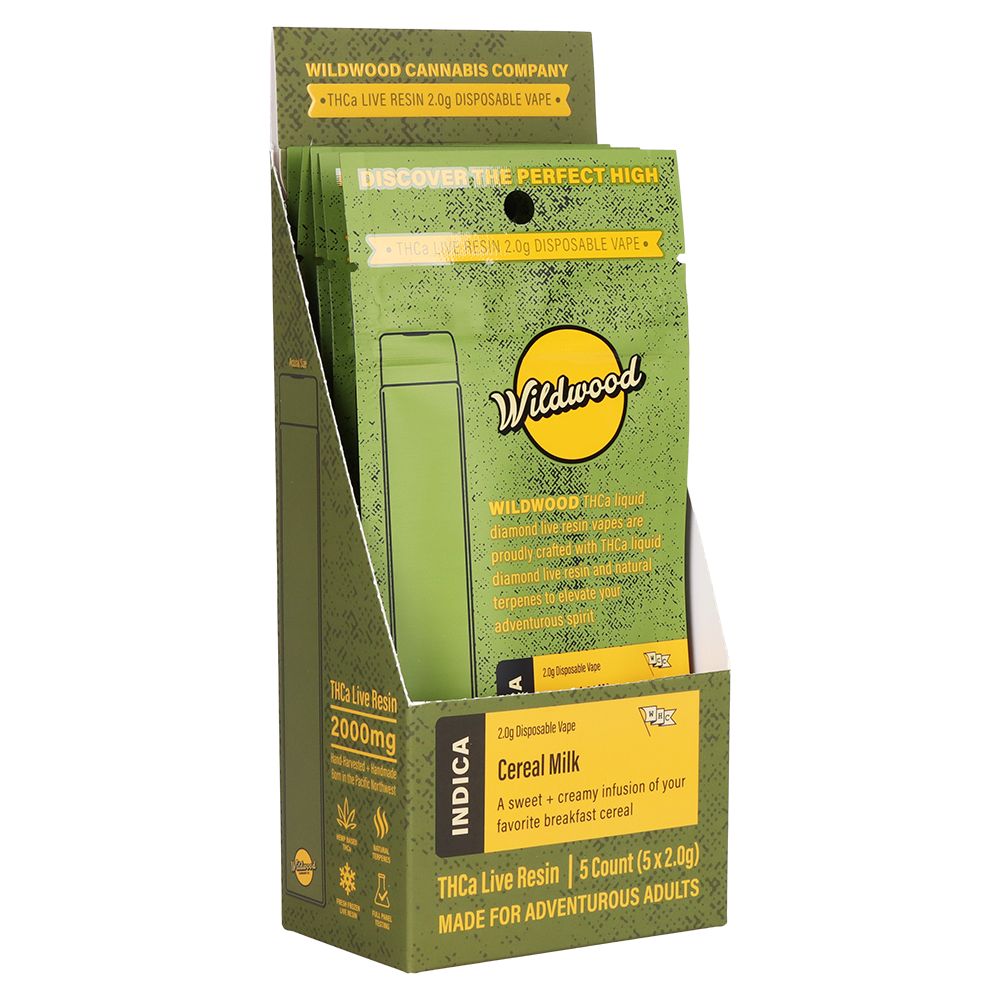 Wildwood Dispensary Grade Live Resin THCA Disposable | 2g | 5ct Display