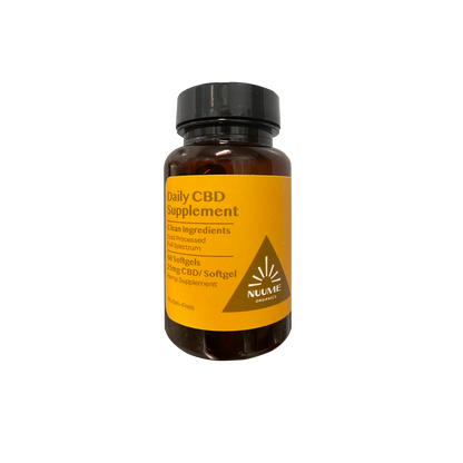 CBD Gelcaps - 60ct bottle 25mg/gelcap (1500mg/bottle) - Full Spectrum