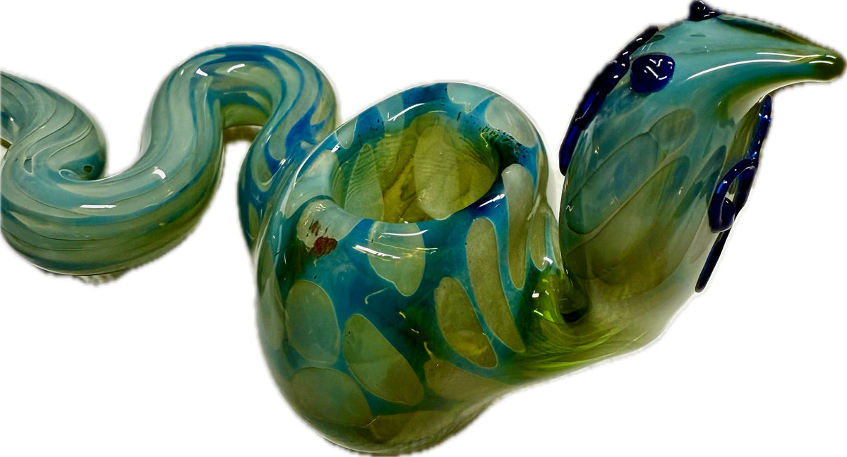 Ripkitty 5” COBRA Tobacco Dry Herb Hand Pipe Borosilicate Glass - Colors May Vary