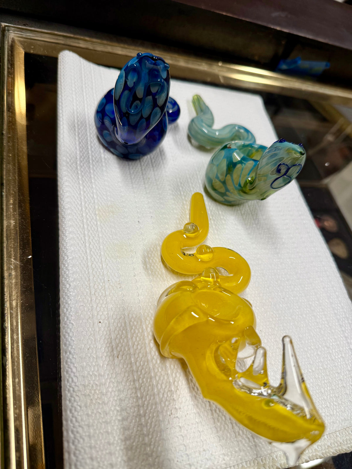 Ripkitty 5” COBRA Tobacco Dry Herb Hand Pipe Borosilicate Glass - Colors May Vary