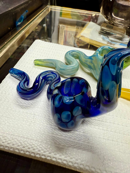 Ripkitty 5” COBRA Tobacco Dry Herb Hand Pipe Borosilicate Glass - Colors May Vary
