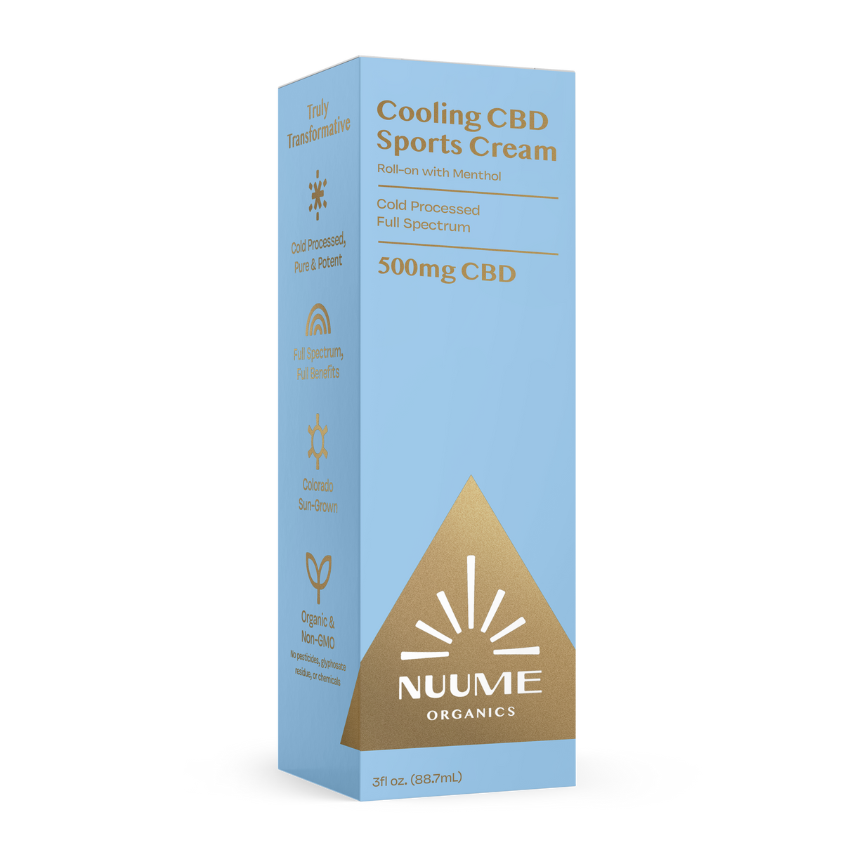 CBD Cooling Sports Cream Roll-on 500mg - Full Spectrum